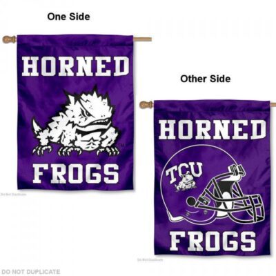 TCU Horned Frogs Helmet House Flag H0573