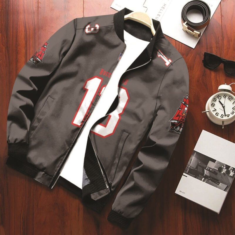 Tampa Bay Buccaneers Evans Pewter Alternate Game Jersey Style Gift for Buccaneers Fans Bomber Jacket BJ00575