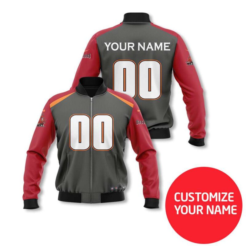Tampa Bay Buccaneers Nfl Super Bowl Champions White Personalized Number Name Black Gift For Buccaneers Fans Bomber Jacket BJ03619