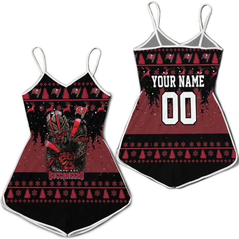 Tampa Bay Buccaneers Siege The Day Christmas Pattern For Fan 3d Printed Personalized Romper RJ03772