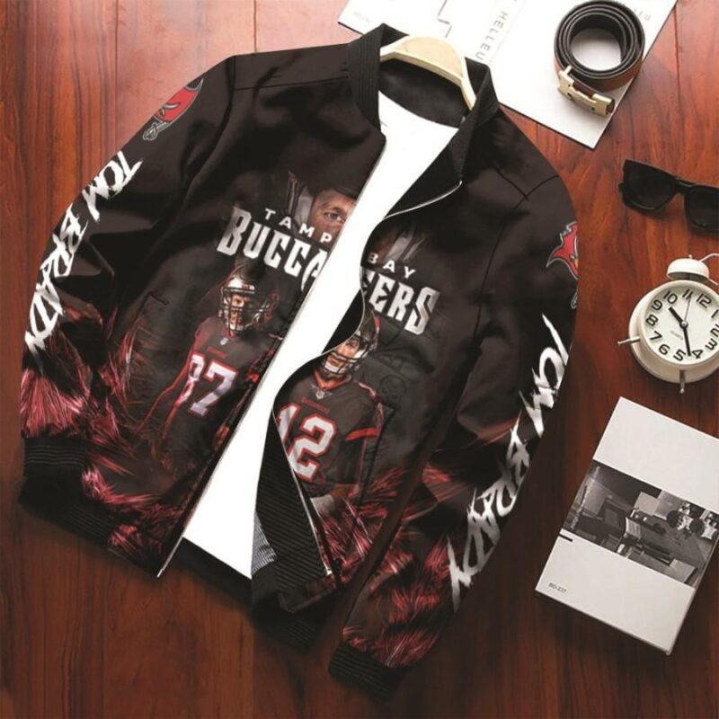 Tampa Bay Buccaneers Tom Brady Welcome Back NFL Team Allover Designed Style Bomber Jacket Gift For Buccaneers Fans Tom Brady Fans BJ03566