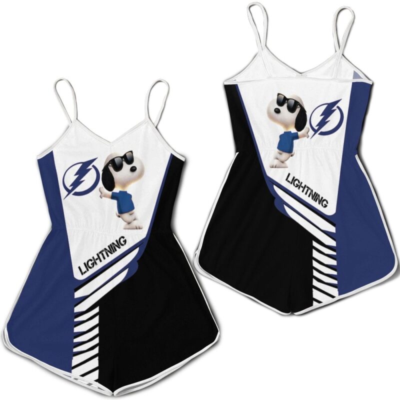 Tampa Bay Lightning Snoopy For Fans 3D Romper RJ02794