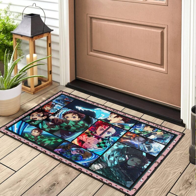 Tanjiro Kamado Demon Slayer Door Mat Anime Home Decor Custom For Fans Welcome Mat 2