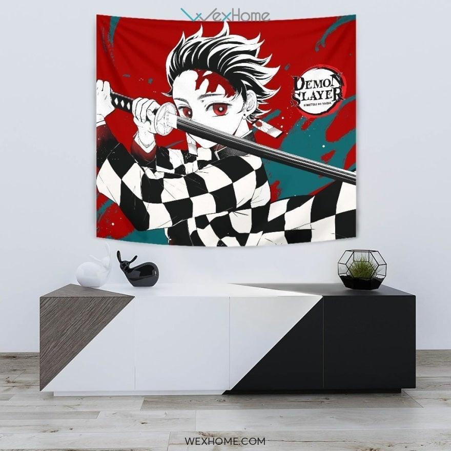 Tanjiro Tapestry Kimetsu No Yaiba Demon Slayer Anime Fan – Let the ...