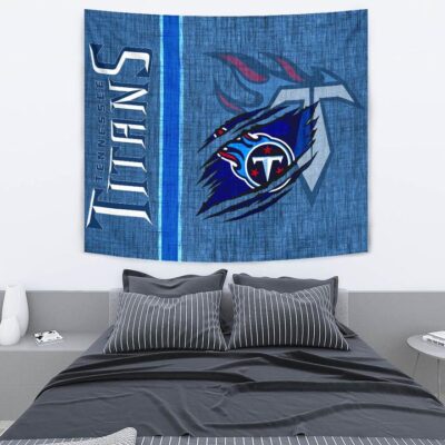 Tennessee Titans American Football Team Tapestry Flaming Ball Under Claw Scratches Fabric Background Tapestry Wall Hanging 2 Tennessee Titans American Football Team Tapestry Flaming Ball Under Claw Scratches Fabric Background Tapestry Wall Hanging 2