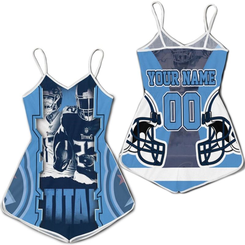 Tennessee Titans Super Bowl 2021 AFC South Division Champions Super Bowl 2021 Personalized Romper RJ03498