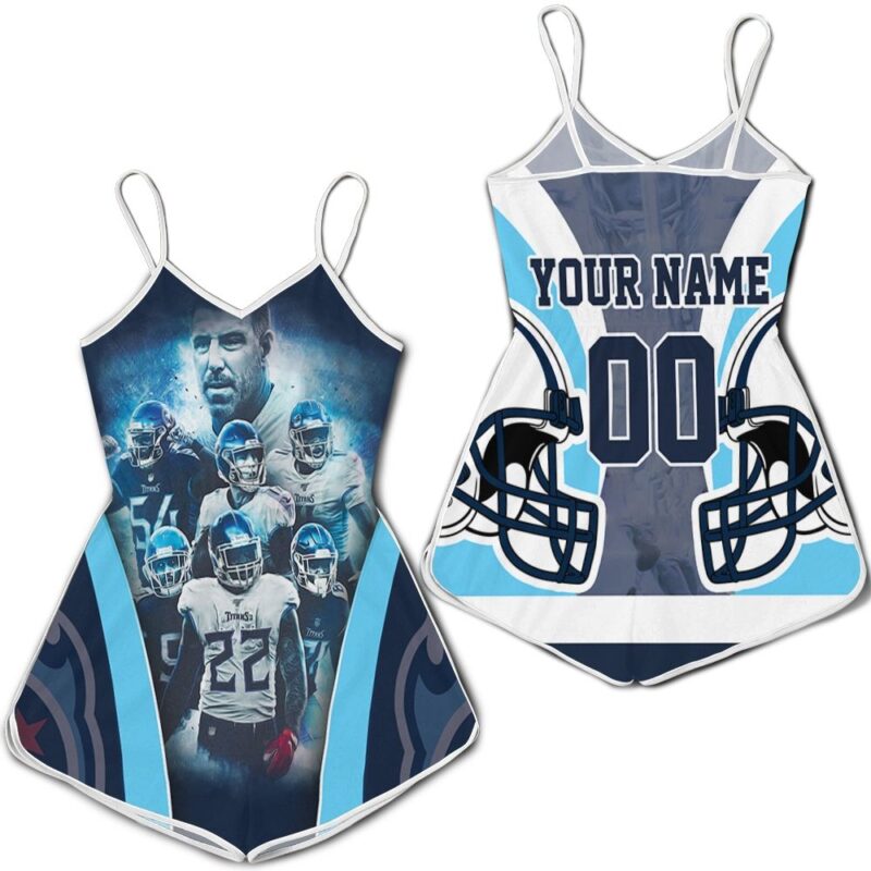 Tennessee Titans Team AFC South Division Champions Super Bowl 2021 Personalized Romper RJ03167