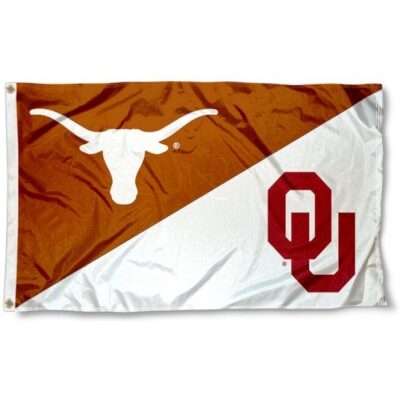 Texas vs. Oklahoma House Divided 3x5ft Wall Flag Banner Flag Outdoor Flag BF254