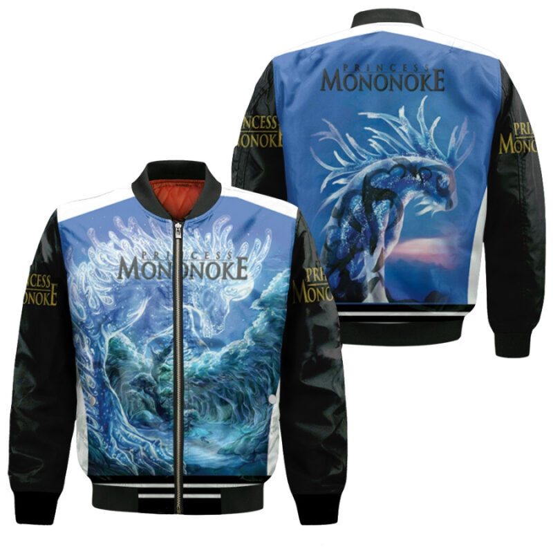 The Light At Night Shishigami God Jungle Deer Princess Mononoke Gift for Princess Mononoke Fans Bomber Jacket BJ01476