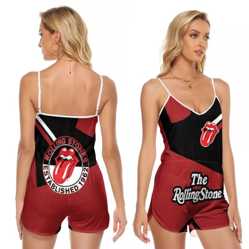 The Rolling Stones Established 1962 Legends Of Rock Band Signatures For The Rolling Stones Fans Musician Singer Music Band Romper Jumpsuit RJ00761