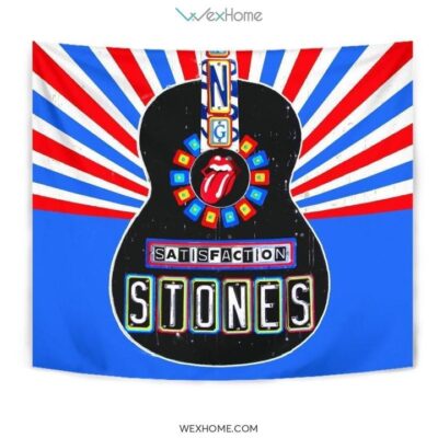 The Rolling Stones Satisfaction Tapestry Guitar Style Fan Gift