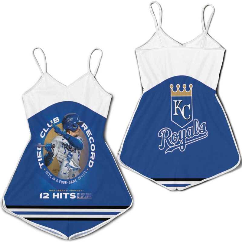 Tied Club Record 12 Hit In A Four-Game Series Romper RJ01650