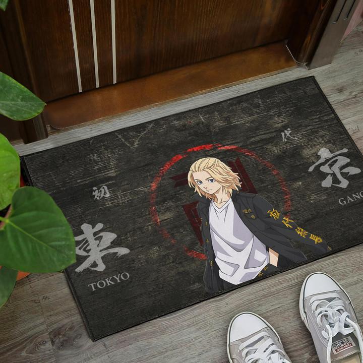 Tokyo Revengers Anime Cool Mikey Gang Kanji Text Door Mat Welcome Mat ...