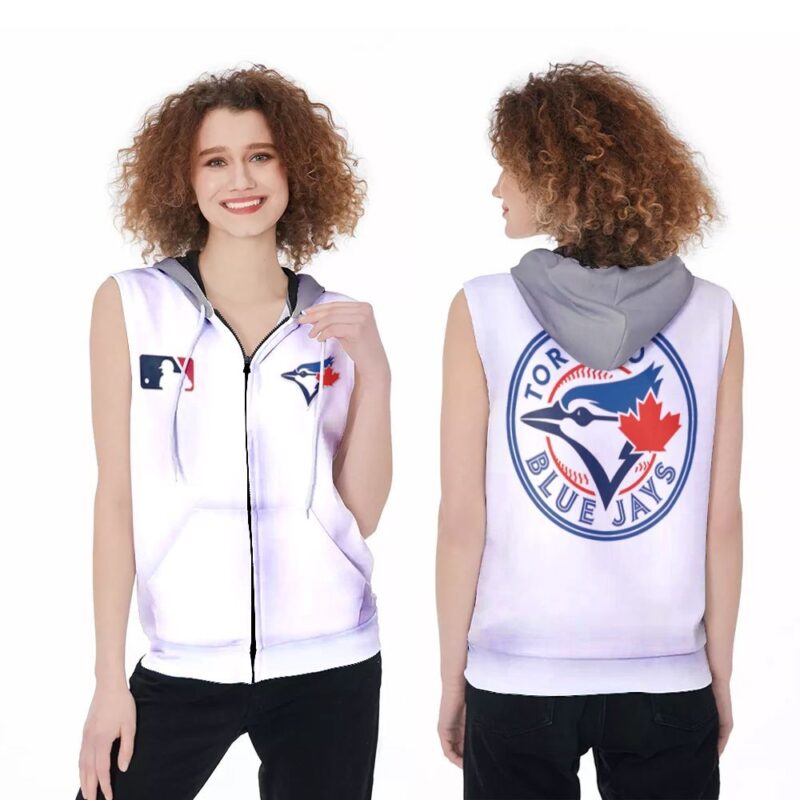 Toronto Blue Jays MLB Baseball Team Logo Gift For Toronto Blue Jays Fans Baseball Lovers Zip Sleeveless Hoodie ZSH1901