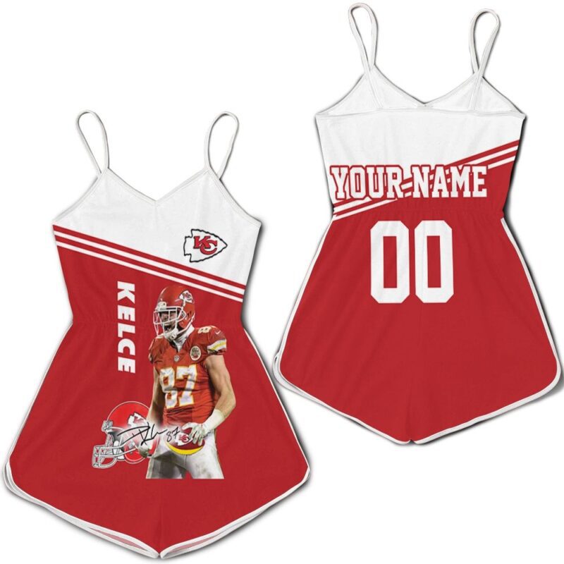Travis Kelce Kansas City Chiefs 3d Personalized Romper RJ02256