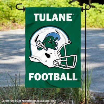 Tulane Green Wave Helmet Yard Garden Flag GF00758
