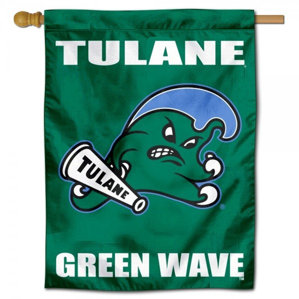 Tulane Green Wave Logo Double Sided House Flag H0179 – Let the colors ...