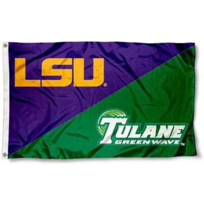 Tulane vs. LSU House Divided 3x5ft Wall Flag Banner Flag Outdoor Flag BF259
