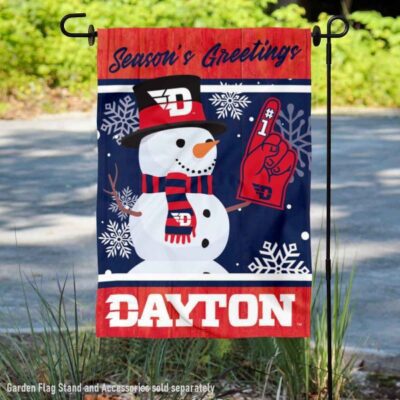 UD Flyers Holiday Winter Snowman Greetings Garden Flag GF00369
