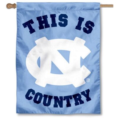UNC This is Tar Heel Country House Flag H0315