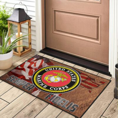 US Independence Day US Marine Corps Semper Fidelis Door Mat Welcome Mat 2