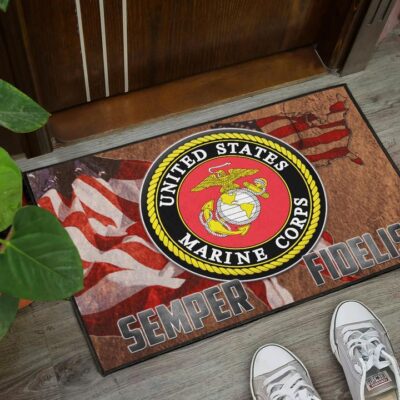 US Independence Day US Marine Corps Semper Fidelis Door Mat Welcome Mat 3