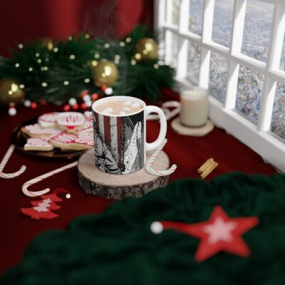 US Military Soldier wAmerican Flag Mug 4