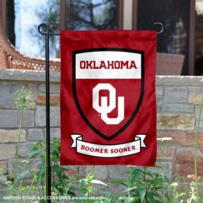 University of Oklahoma Boomer Sooner Shield Garden Flag GF00750