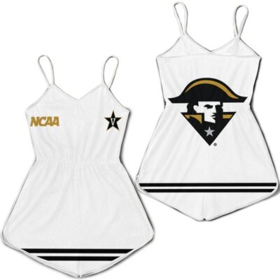 Vanderbilt Commodores Ncaa Classic White With Mascot Logo Gift For Vanderbilt Commodores Fans Romper Jumpsuit RJ05534