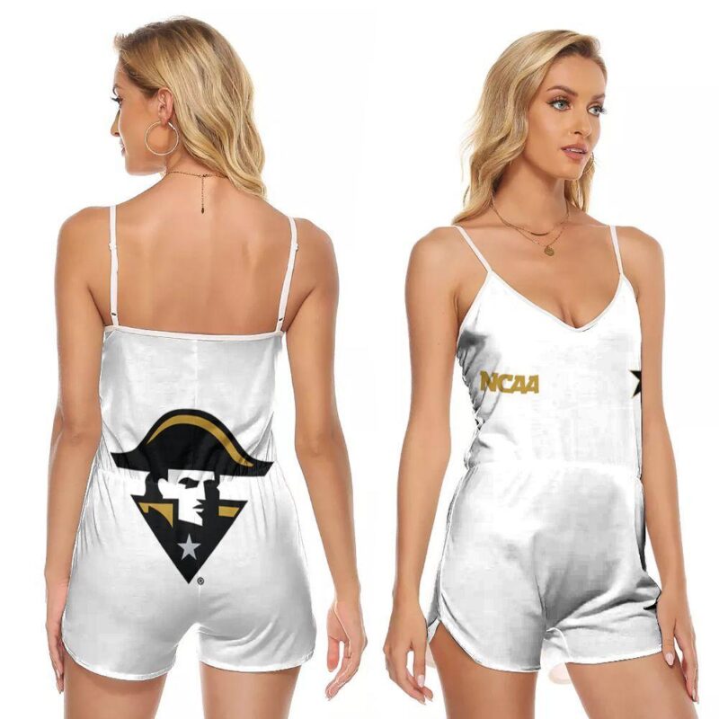 Vanderbilt Commodores Ncaa Classic White With Mascot Logo Gift For Vanderbilt Commodores Fans V-neck Romper Jumpsuit RJ00956