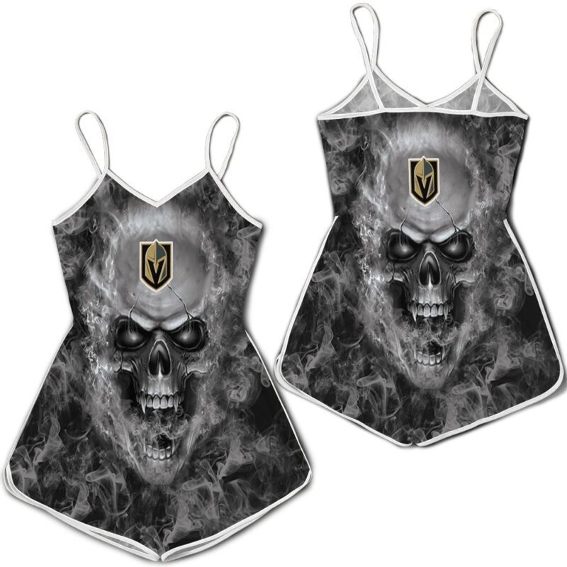 Vegas Golden Knights NHL Fans Skull Romper RJ02993