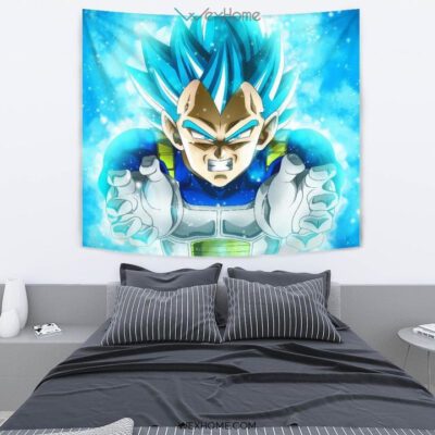 Vegeta Blue Hair Tapestry Dragon Ball Fan Gift Idea 2
