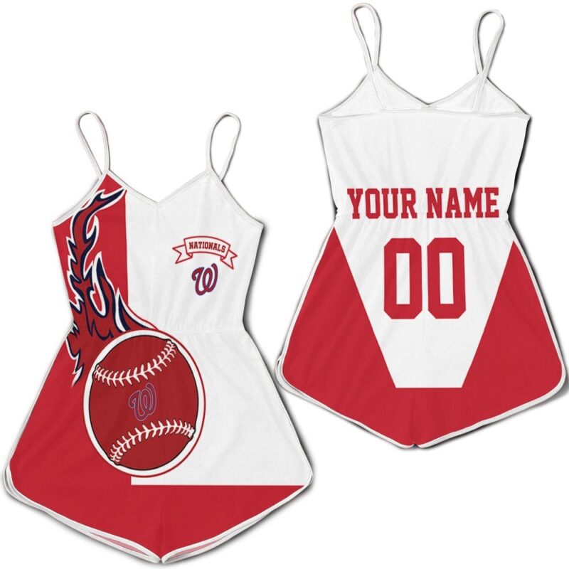 Washington Nationals 3D Personalized Romper RJ02995