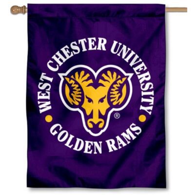West Chester Golden Rams Double Sided House Flag H0460