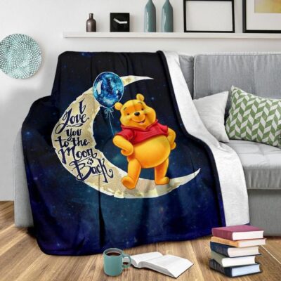 Winnie The Pooh I Love You To The Moon And Back Fleece Blanket H122921 2