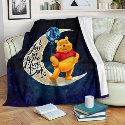 Winnie The Pooh I Love You To The Moon And Back Fleece Blanket H122921