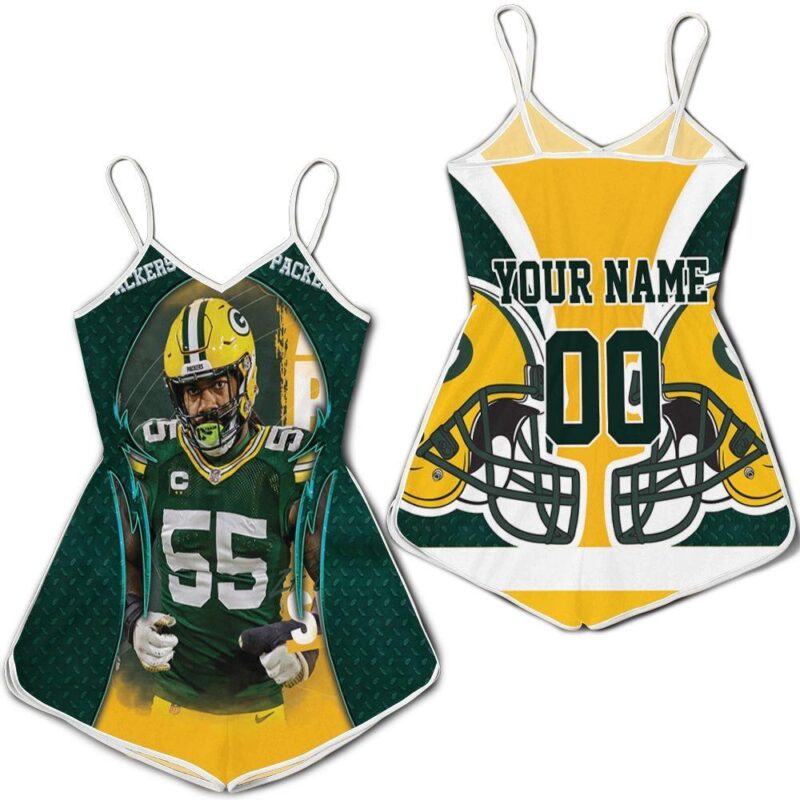 Zadarius Smith 55 Green Bay Packers NFC North Division Champions Super Bowl 2021 Personalized Romper RJ03297