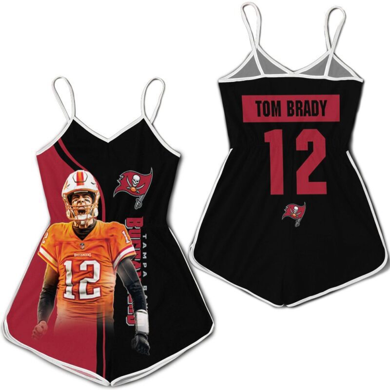 tampa bay buccaneers tom brady best player legend 3d printed for fan Romper RJ03834