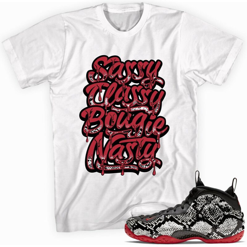 Air Foamposite One Albino Snakeskin T-Shirt - Sassy Classy Matching Outfits