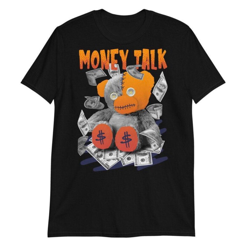 Air Foamposite One Blue Void Rugged Orange T Shirt Money Talk Matching Outfits 2