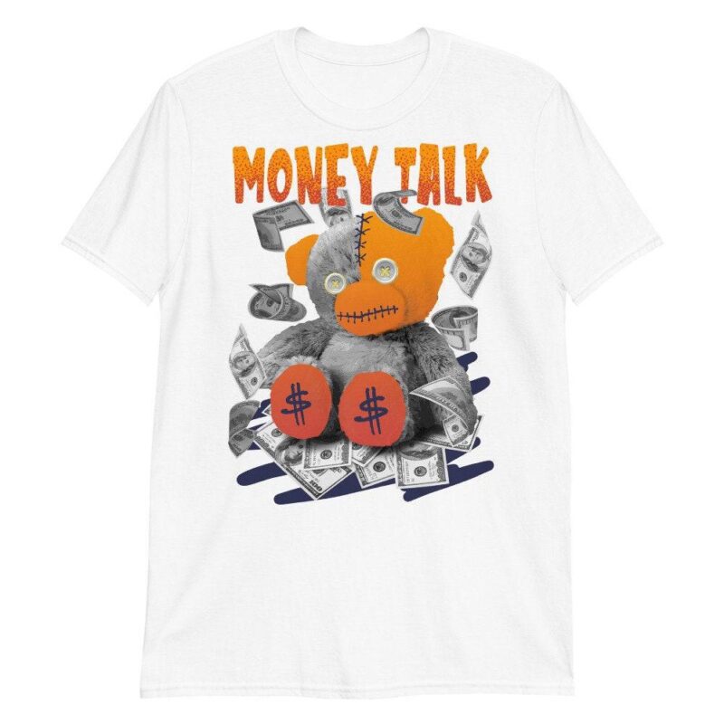 Air Foamposite One Blue Void Rugged Orange T Shirt Money Talk Matching Outfits 3