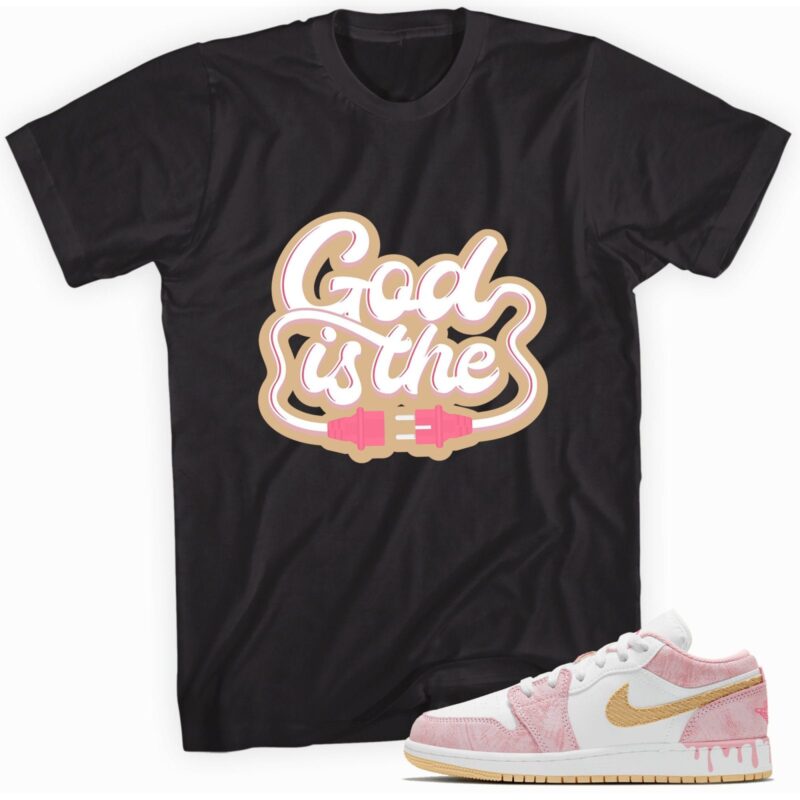 Air Jordan 1 Low Paint Drip T-Shirt - God Plug Matching Outfits