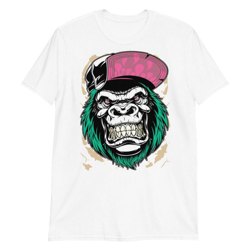 Air Jordan 1 Mid Paint Drip GS T Shirt Gorilla Beast Matching Outfits 3