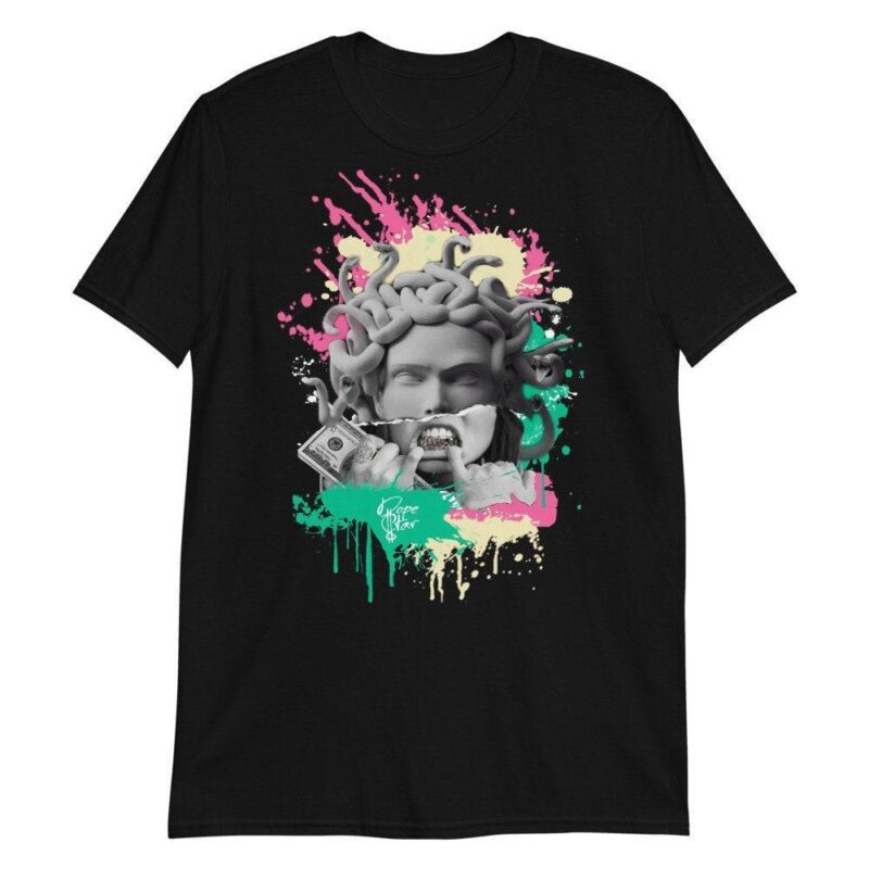 Air Jordan 1 Mid Paint Drip GS T Shirt Medusa Matching Outfits 2