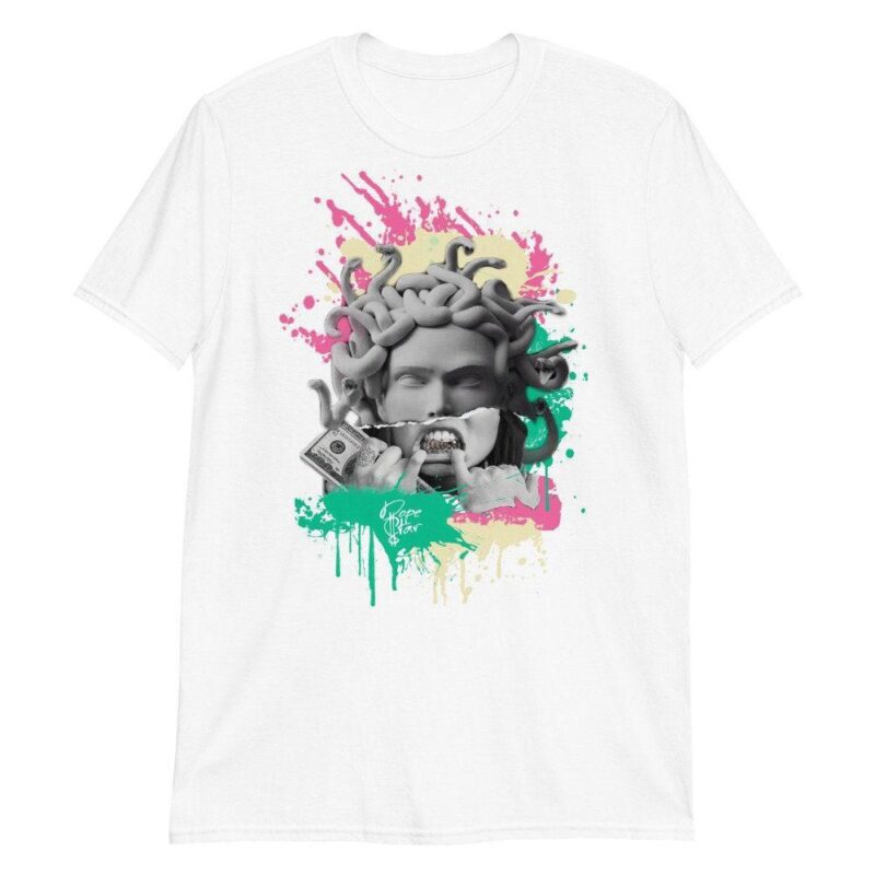 Air Jordan 1 Mid Paint Drip GS T Shirt Medusa Matching Outfits 3