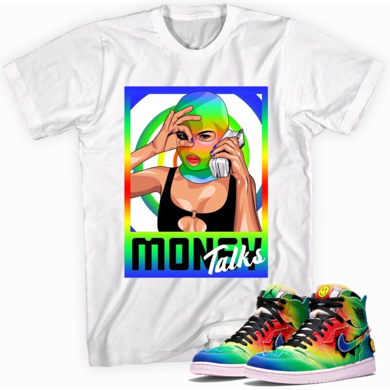 Air Jordan 1 Retro High J. Balvin T Shirt Money Talks Matching Outfits 1