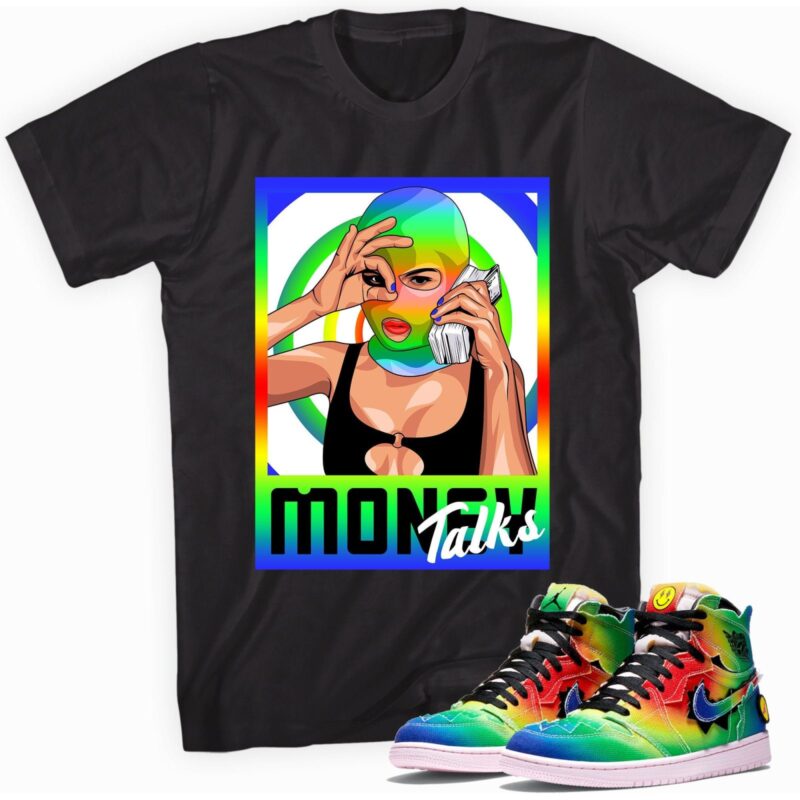 Air Jordan 1 Retro High J. Balvin T-Shirt - Money Talks Matching Outfits