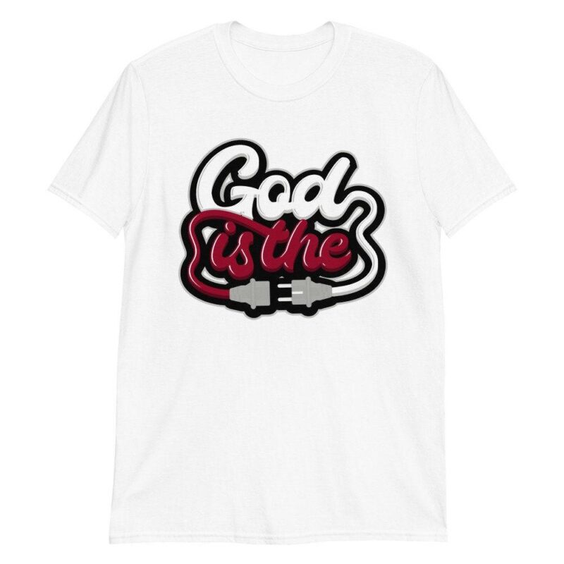 Air Jordan 1 Retro High OG Light Smoke Grey T Shirt God Plug Matching Outfits 3
