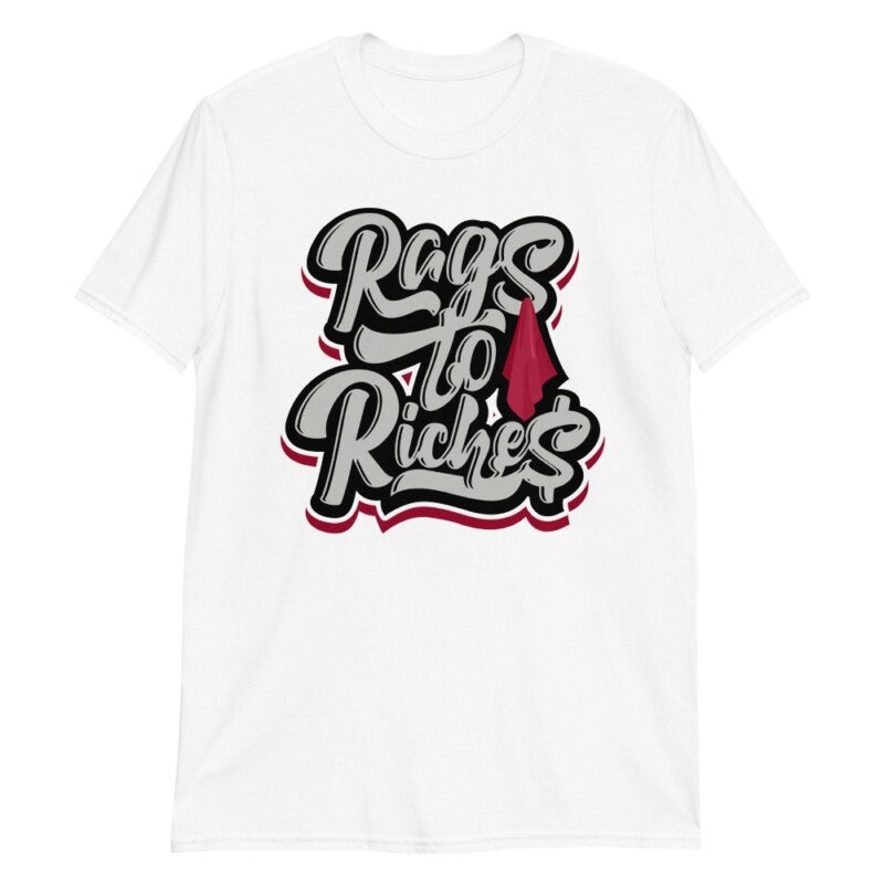 Air Jordan 1 Retro High OG Light Smoke Grey T Shirt Rags to Riches 2