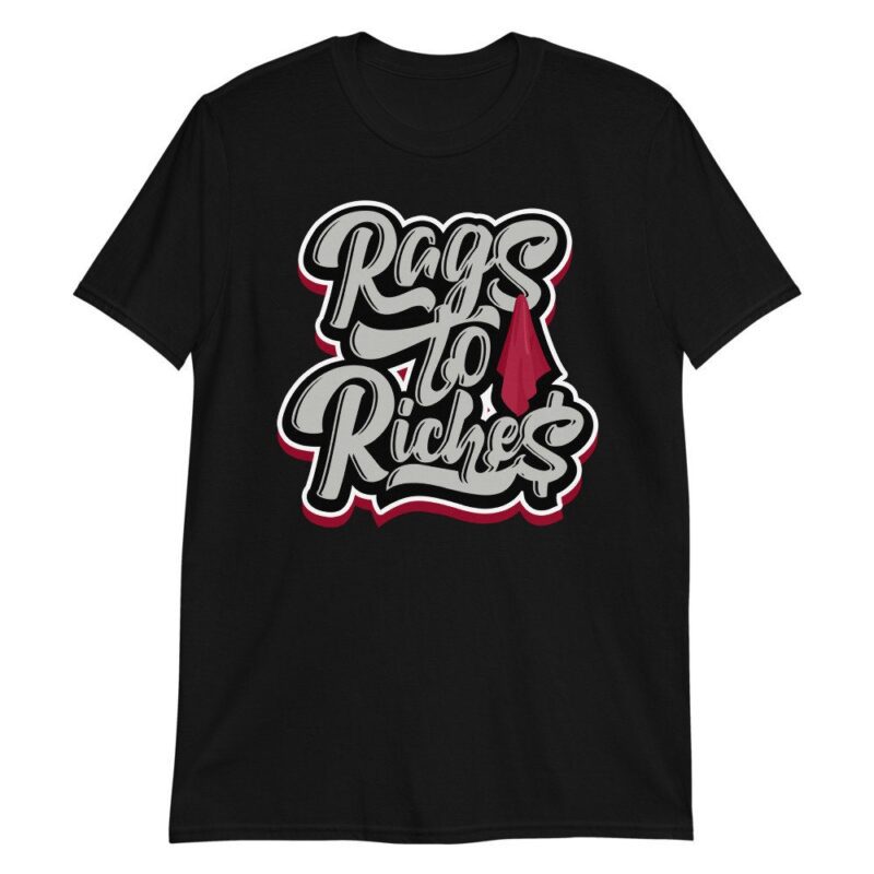 Air Jordan 1 Retro High OG Light Smoke Grey T Shirt Rags to Riches 3